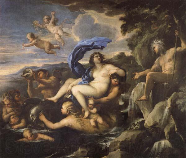 Luca Giordano he Triumph of Galatea,with Acis Transformed into a Spring Spain oil painting art